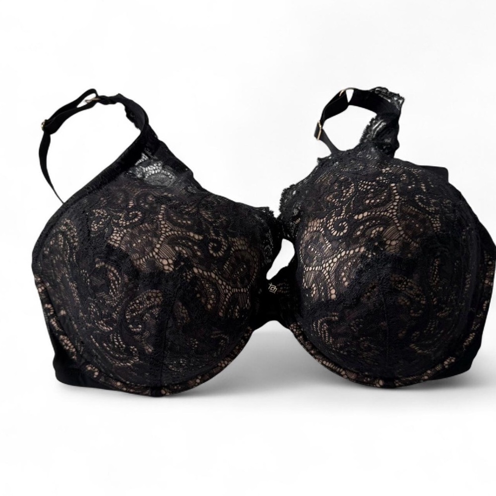 Thirdlove 24/7 Lace Contour Plunge Bra, Black (34H)